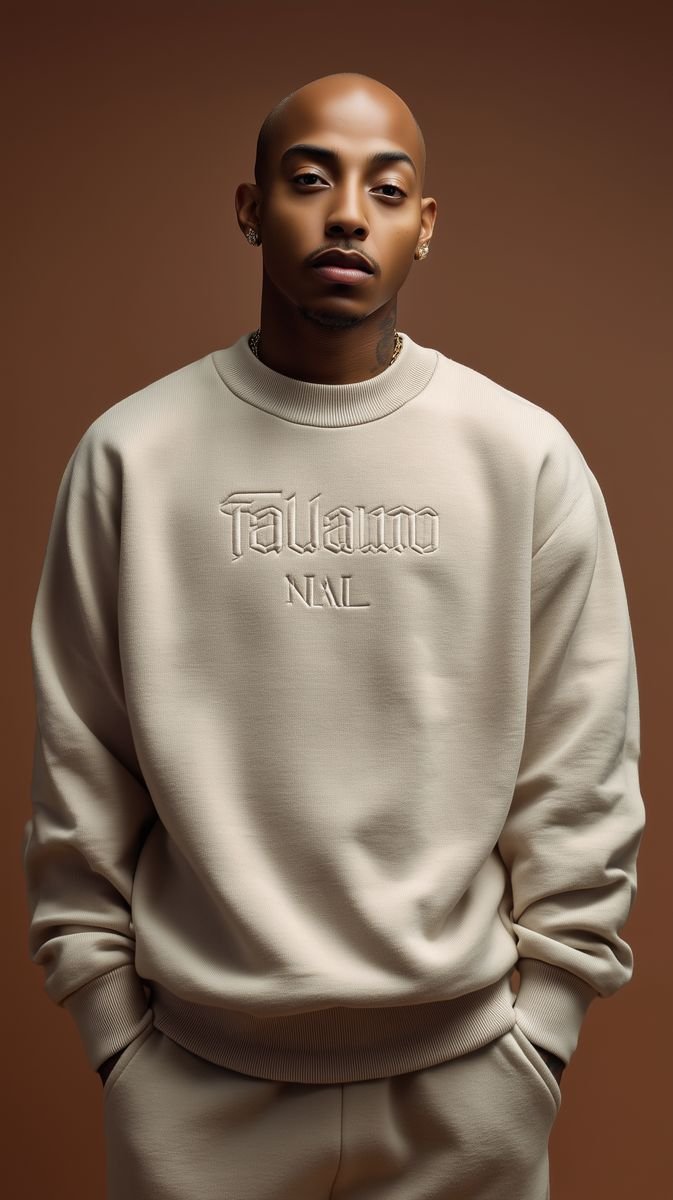 Bomber jacket with a portrait patch on the back and green sleeves