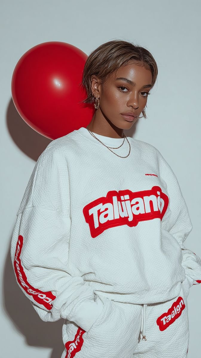 Green monogram puffer jacket with Na'Listen and RTN patches